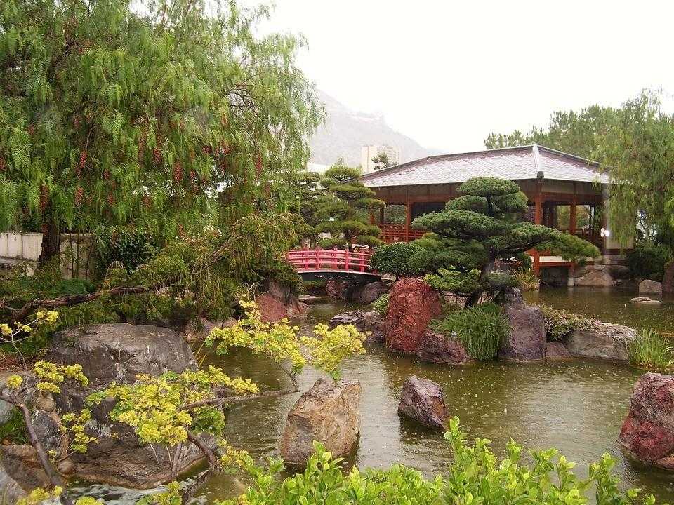 японский сад, монако